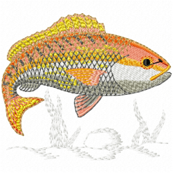 Fishes Embroidery Design 11 Fishes Embroidery Design 11